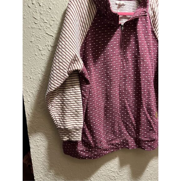 Maurices Multicolored 1/4 Zip Top Woman’s Size XXL  FLAWS - Picture 3 of 16